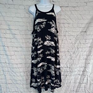 Old Navy Black & White Island Dress XXL